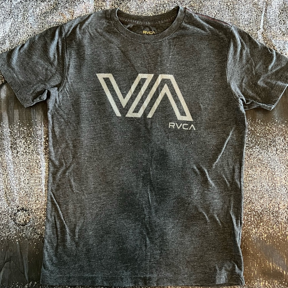 Dark Grey RVCA T-Shirt - Small - Excellent Condition